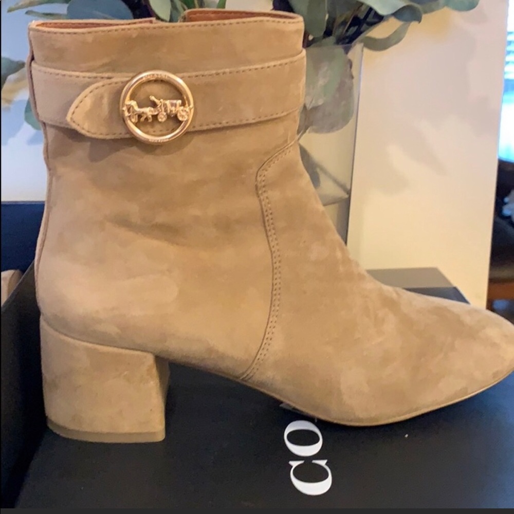 COACH Tania Booties- worn once!!